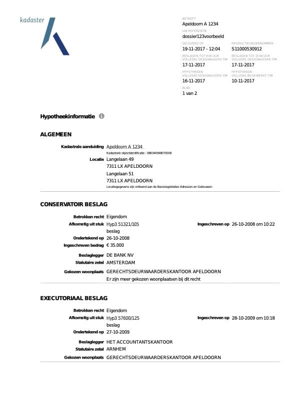 Primary image of Hypotheekinformatie